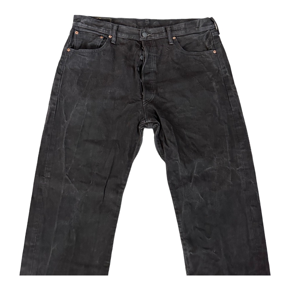 Vintage Levis 501XX Jeans Men 38x32 (37x30) Blue Denim Straight Leg Button Fly - Picture 2 of 10
